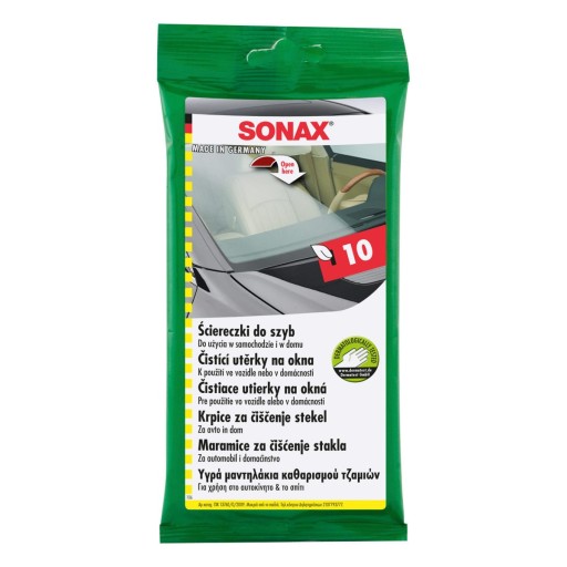 SONAX Ściereczki do szyb 10 Szt.