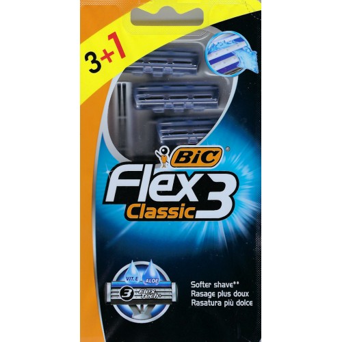 MASZYNKI GOLARKI MASZYNKA DO GOLENIA BIC 3 FLEX CLASSIC 4szt. 3 OSTRZA