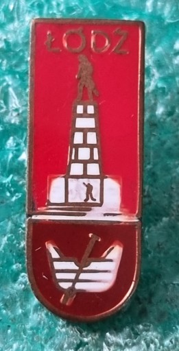ODZNAKA ŁÓDŹ HERB POMNIK HERALDYKA