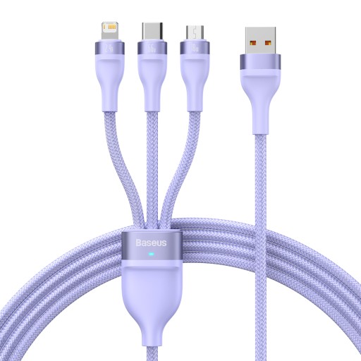 Baseus Kabel Flash Series II 3 w 1 - USB na Typ C, Lightning, Micro USB - 6