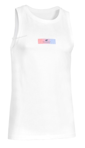 4F MĘSKA KOSZULKA NA RAMIĄCZKACH BAWEŁNA / rozm XXXL 3XL