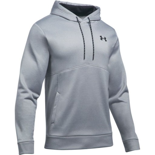BLUZA UNDER ARMOUR FLEECE STORM ICON SOLID PO HOOD MEN GRAY M