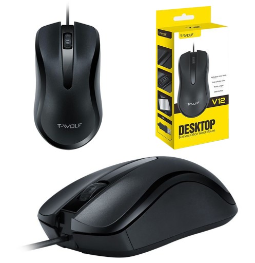 MYSZ OPTYCZNA MYSZKA KOMPUTEROWA T-WOLF V12 USB
