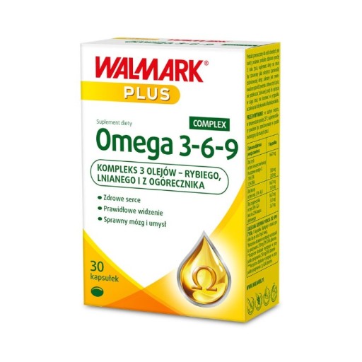 Walmark Omega 3-6-9 kompleks 3 olejów 30 kapsułek