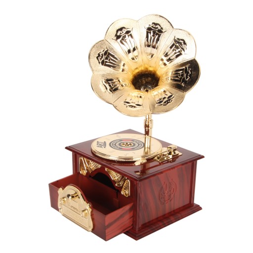 Gramofon 1214230086711 brązowy