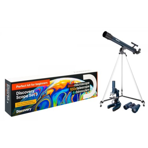 Zestaw Levenhuk Discovery Scope 3 z książką
