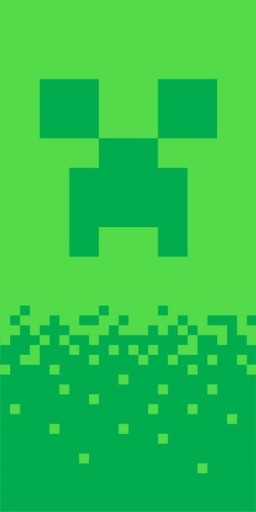 Ręcznik kąpielowy plażowy bawełniany CREEPER MINECRAFT 70x140