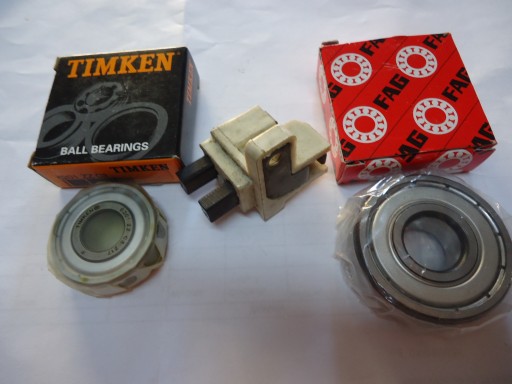 SZCZOTKI + ŁOŻYSKA ALTERNATORA FIAT 125p POLONEZ ŻUK -ORYGINAŁ