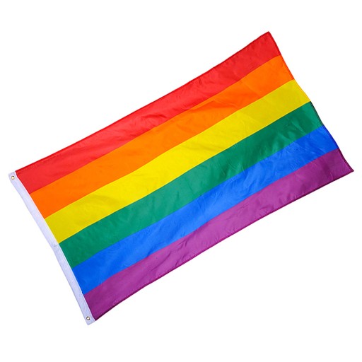 SYPIALNIA Z FLAGĄ PRIDE, TĘCZOWA ŚCIANA, DUŻA LLWL