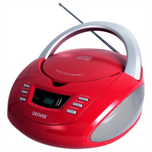 DENVER RADIO PRZENOŚNE BOOMBOX RADIOODTWARZACZ CD