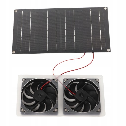 Zestaw Panel Solarny 100W12V Wentylator Obudowy