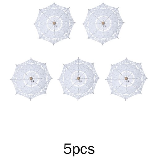 5x Jednoczęściowy ślubny parasol parasolowy