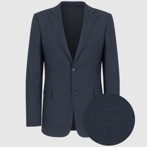 Granatowa marynarka męska elegancka Wełniana PAKO LORENTE roz. 50/182