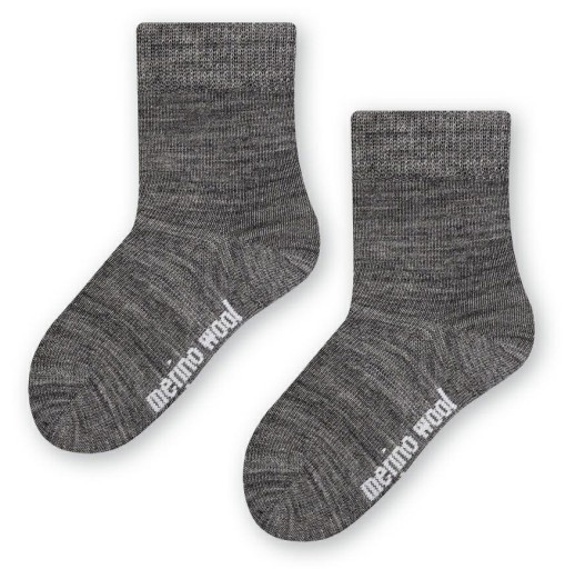 Termoaktywne skarpetki z wełny merynosów, merino wool, 23-25, CIEMNE SZARE