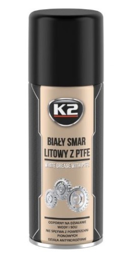 K2 BIAŁY SMAR LITOWY Z PTFE SPRAY 400ml