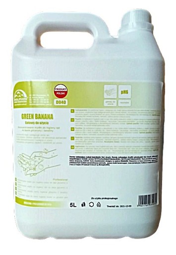DOLPHIN GREEN BANANA MYDŁO W PŁYNIE Z GLICERYNĄ 5L