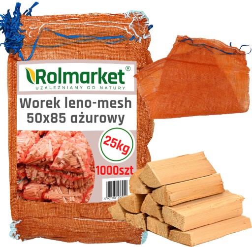 WORKI SIATKOWE DREJEROWE NA OWOCE WARZYWA DRZEWO 25kg 1000 SZT z zaciągiem