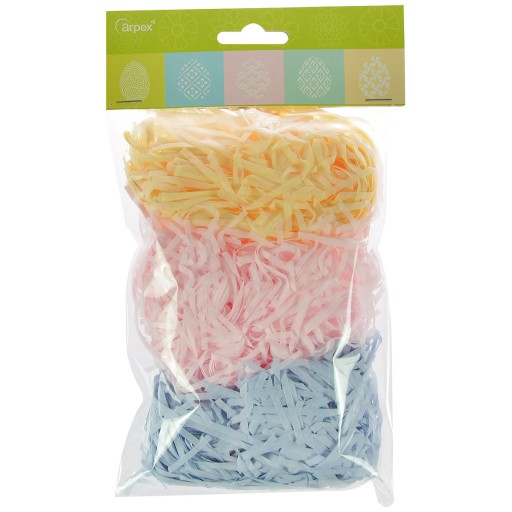 Trawa kolorowa do koszyczka Wielkanoc 3 kolory 30g