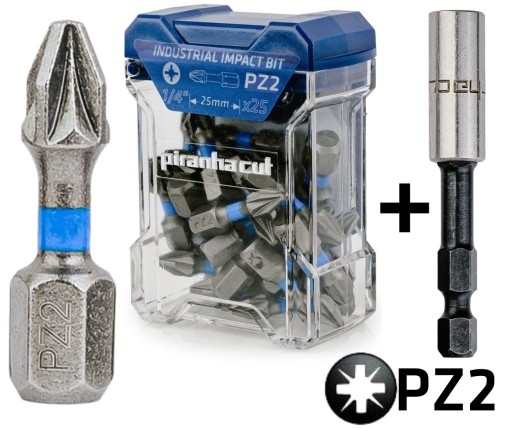 PiranhaCut Bit końcówka udarowa impact PZ2 25mm