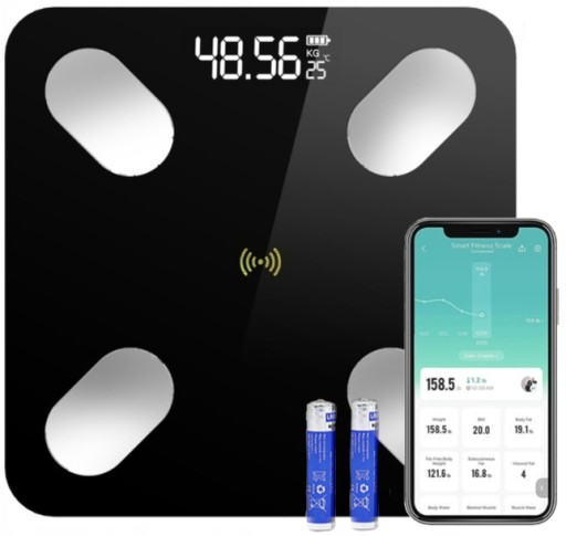 WAGA ŁAZIENKOWA ANALITYCZNA SLIM 180KG SMART+ 17w1