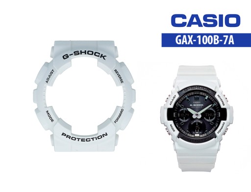 Bezel CASIO GAX-100B BIAŁY CZARNE NAPISY ORYGINALNY