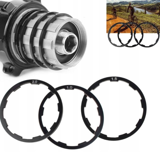 3x DYSTANSOWA PODKŁADKA 1mm+1.5mm+2mm