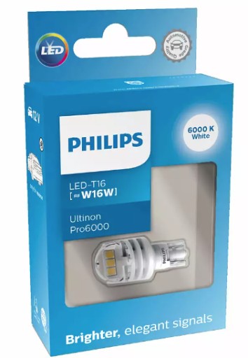 Philips Żarówka Cofania LED W16W Pro6000 6000K
