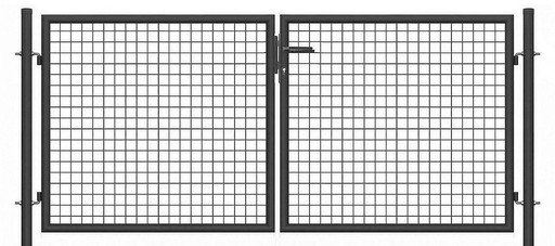 BRAMA ogrodzeniowa SX ECO - ogrodowa - 3,00 x 1,20 m - kolor ANTRACYT