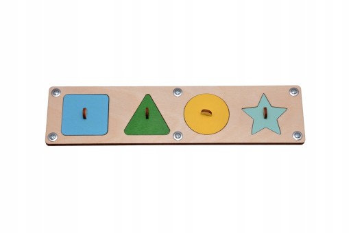 KOLOROWE PUZZLE DO TABLICY SENSORYCZNEJ FIGURY