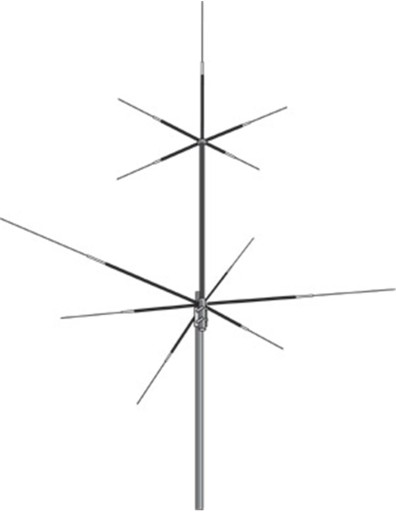 HVU-8 pionowa antena KF 80/40/20/15/10/6/2m/70cm