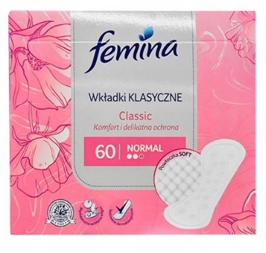 Wkładki Femina Classic Normal Klasyczne 60szt