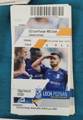 bilet Lech Poznań - KAA Gent