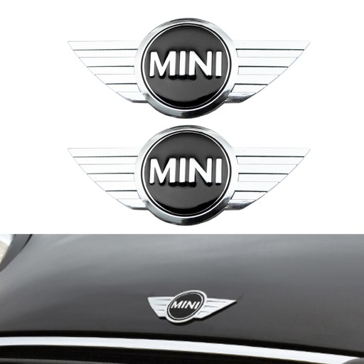 2Szt.MINI Cooper EMBLEMAT ZNACZEK LOGO NAKLEJKA