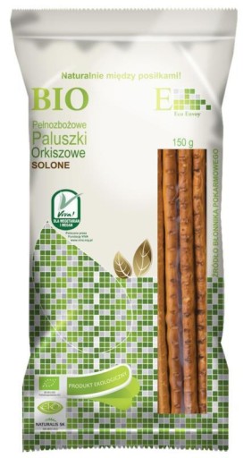 PALUSZKI ORKISZOWE PEŁNOZIARNISTE SOLONE BIO 150