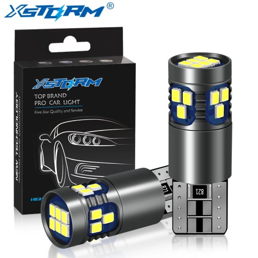 2Pcs W5W LED T10 Led Bulb 168 194 Canbus Nor Error 18SMD 3030 Car Signal