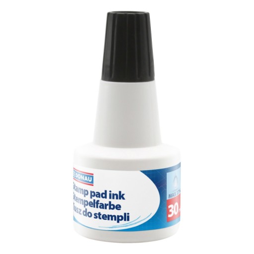 Tusz do pieczątek 30ml czarny do stempli 12szt