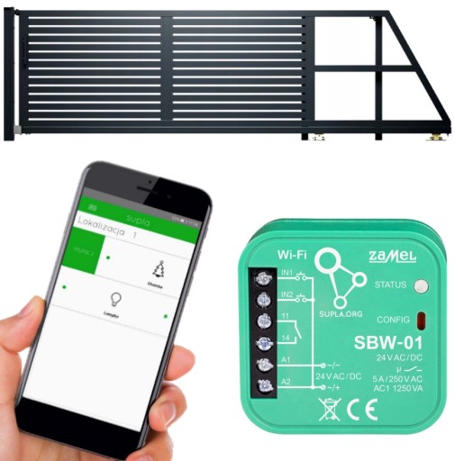 Sterownik do bram bramowy Wi-Fi SUPLA SBW-01 NICE HORMAN ZAMEL