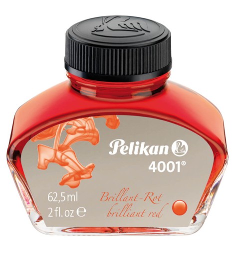 Atrament 4001 do pióra czerwony 62,5ml PELIKAN