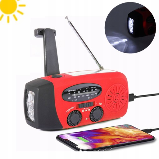 RADIO NA DYNAMO SOLAR KORBA POWERBANK LATARKA