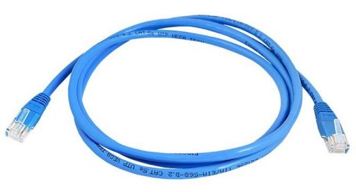 Kabel Przewód sieciowy LAN 2x RJ45 1.5m niebieski