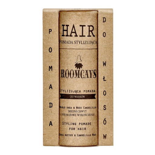 Naturalna pomada do włosów 65ml ROOMCAYS półmat średni chwyt