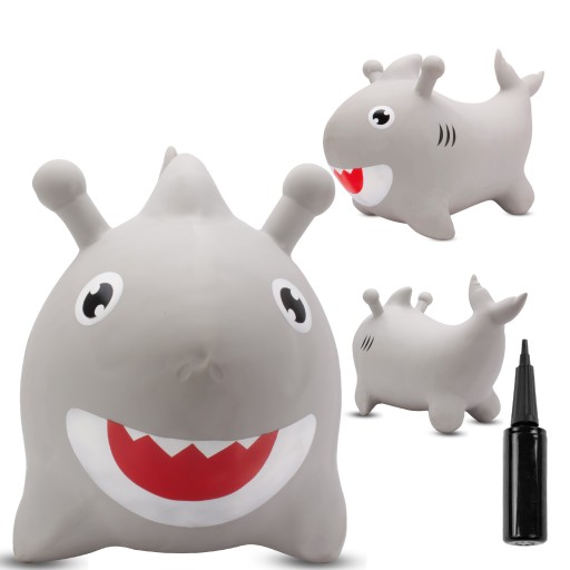 Skoczek dla dzieci do skakania z pompką BABY SHARK