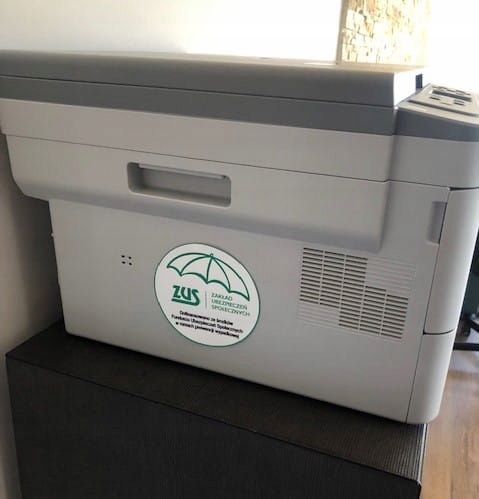 Naklejka ZUS logo laminowana 10cm