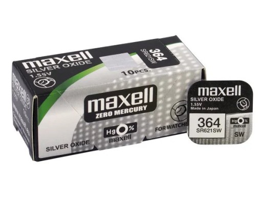 Bateria srebrowa Maxell 364 / SR621SW / SR60 / AG1 (30szt.)