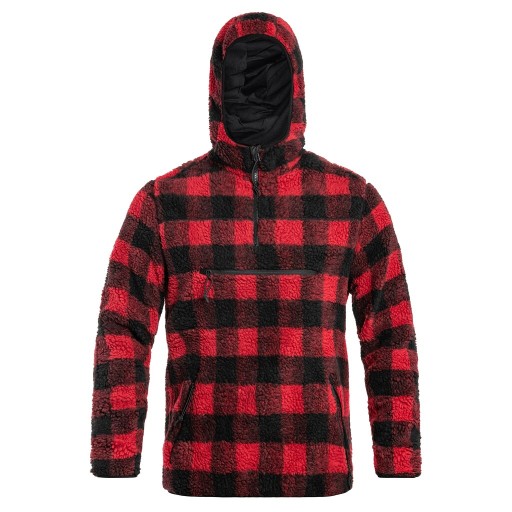Polar Bluza polarowa Brandit Teddyfleece Worker Pullover - Czerwony 5XL