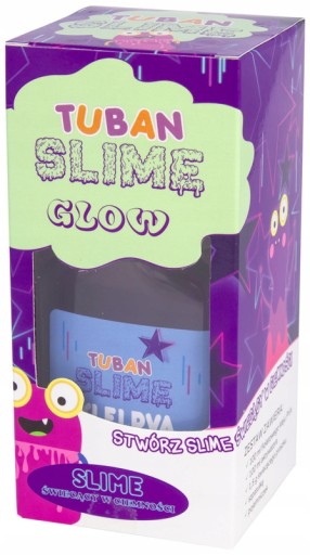 Zestaw KREATYWNY dla Dziewczynki MASA PLASTYCZNA SLIME - Glow In The Dark