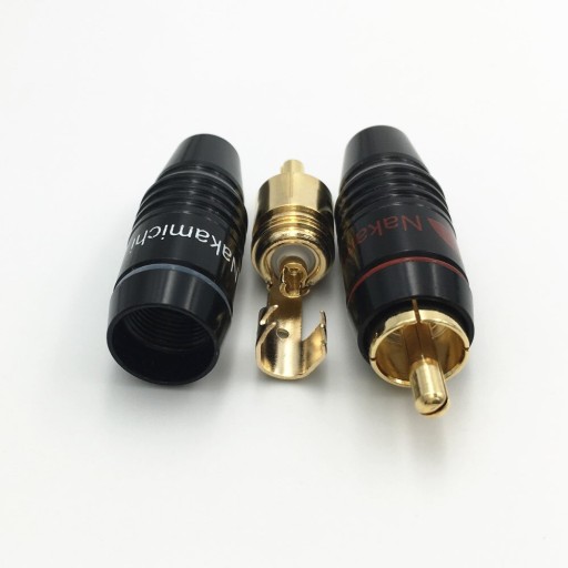 NAKAMICHI Wtyki RCA/CINCH HQ Stereo 24k N0556 2szt