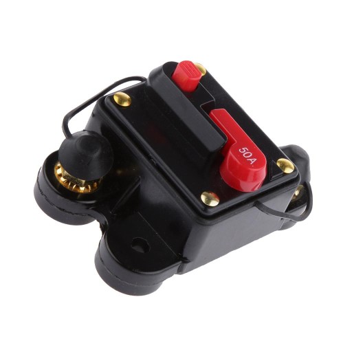 Automatyczny wodoodporny wyłącznik automatyczny 12V V 50 AMP Przełącznik resetowania ręcznego