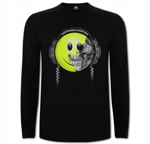 LONG EMOTICON SKULL HEADSET MUZYKA CZASZKA M