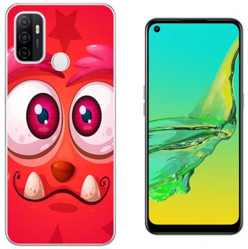 ETUI PLECKI FOTO Case OBUDOWA Pokrowiec JAKOŚĆ WZORY SZKŁO 9H do Oppo A53